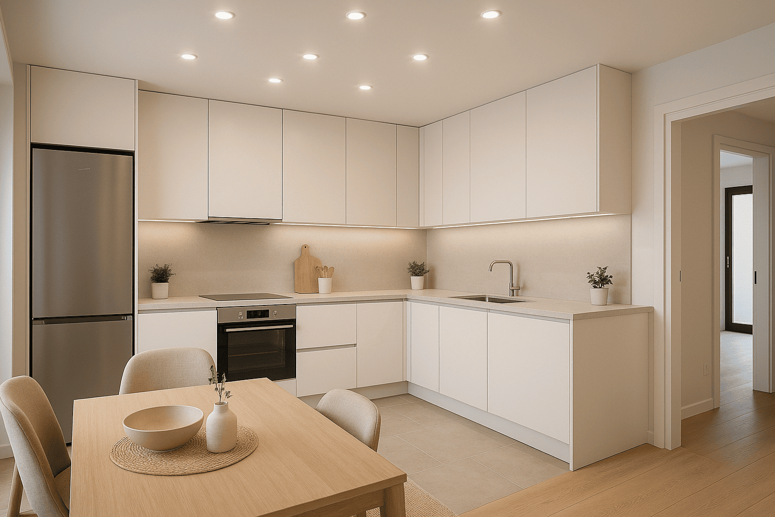 Cucina moderna con dettagli eleganti